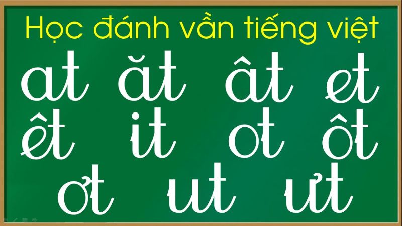 Bạn cần dạy bé các vần chính trong tiếng Việt.  (Ảnh: Sưu tầm Internet)