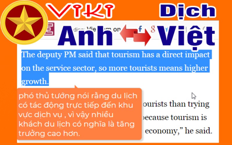 Phần mềm dịch từ tiếng Anh sang tiếng Việt VIKI Translator chuẩn nhất.  (Ảnh: Sưu tầm Internet)